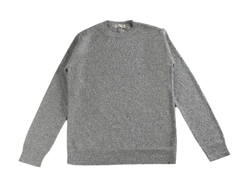 Dries Van Noten Metallic Sweater Silver Men's - US Dries Van Noten Metallic Sweater Silver Men's - US