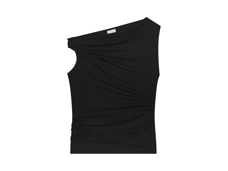 Pre-owned Dries Van Noten Women's  Off Shoulder Top In Black