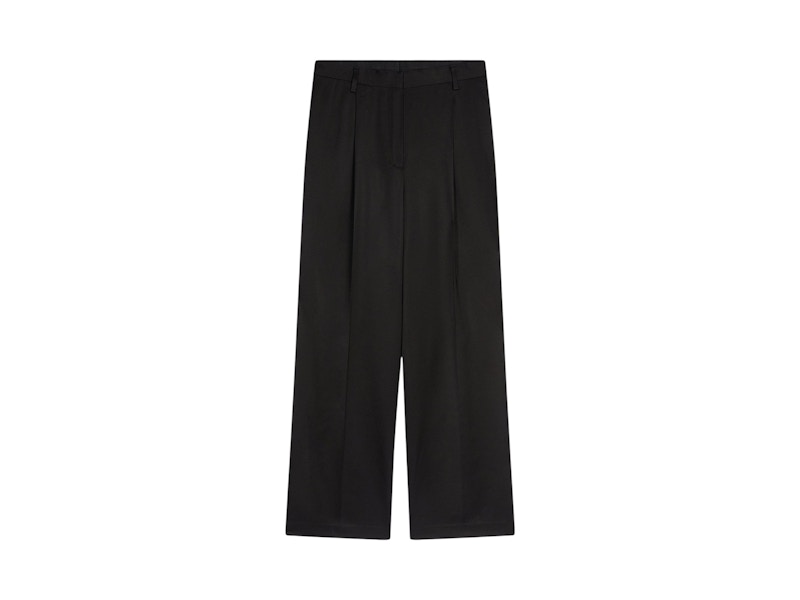 Pre-owned Dries Van Noten Women's  Pleated Pants In Black