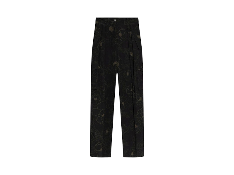 Pre-owned Dries Van Noten Women's  Polkam Pants In Black