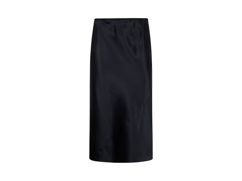 Pre-owned Dries Van Noten Women's  Satin Skirt In Black