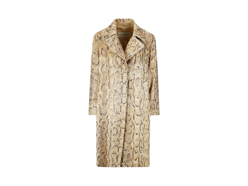 Dries Van Noten Sequin Snakeskin Coat Beige - SS25 - US
