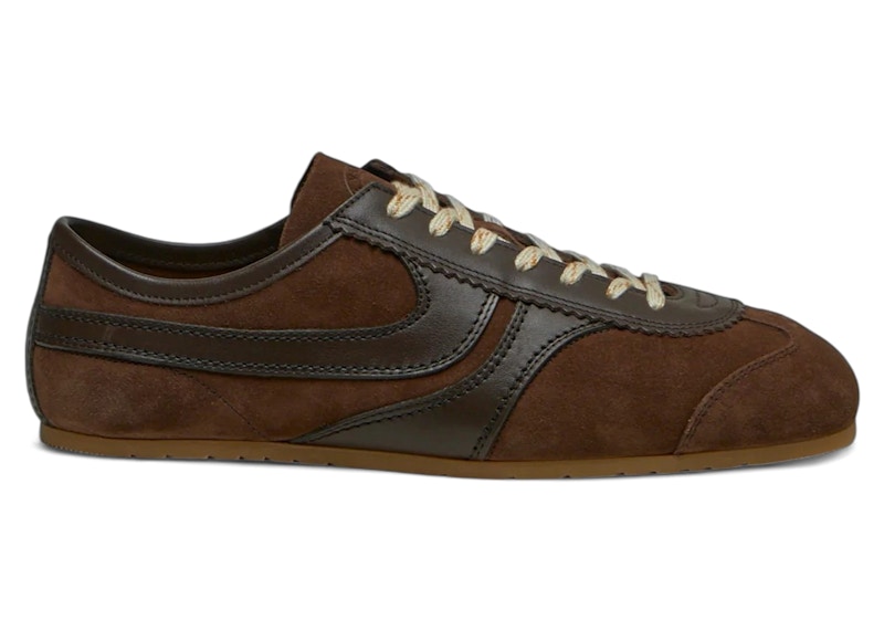 【関税込み】Dries Van Noten ブラウン スエード スニーカー DRIES VAN NOTEN スエード スニーカー レザートリム | NET-A-PORTER