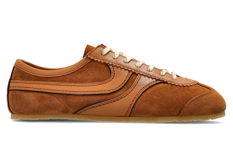 Dries Van Noten Suede Sneakers Tan (Women's) - WS251-1159
