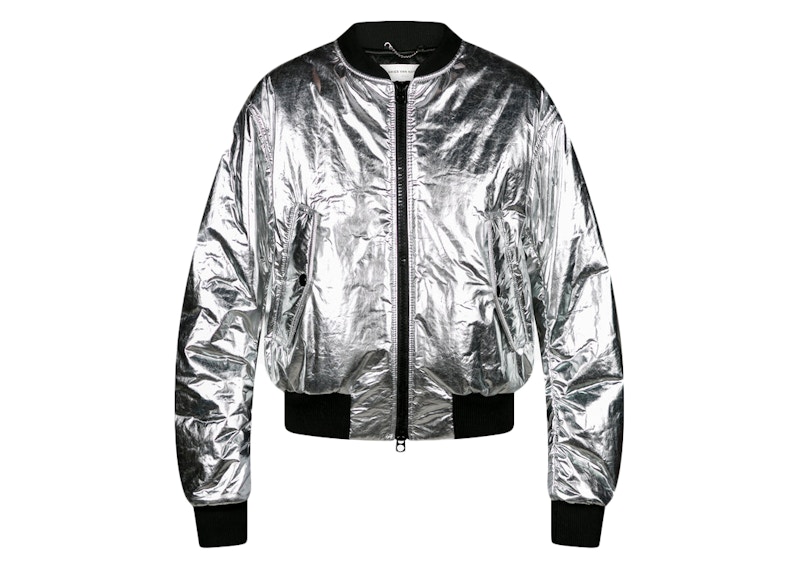 Dries Van Noten Vellow Bomber Jacket Silver