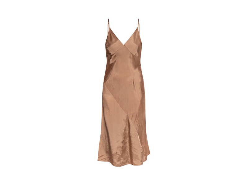 Pre-owned Dries Van Noten Women's  Viscose Slip Dress In Smo