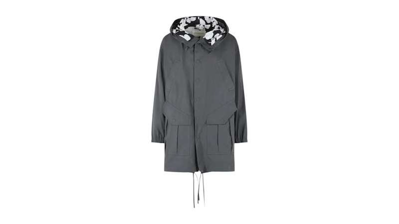 Chaqueta Dries Van Noten Washed Heavyweight, gris oscuro