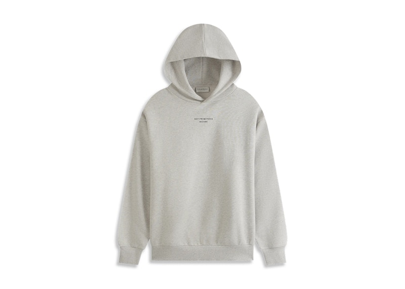 Grey hot sale slogan hoodie