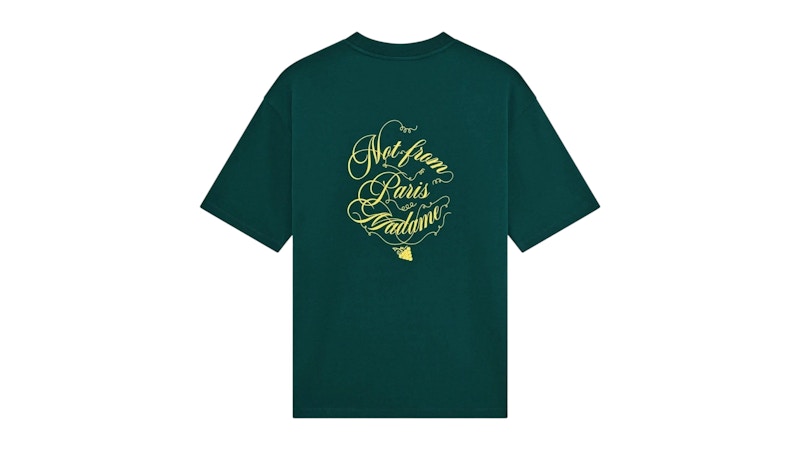 Tシャツ・カットソー DROLE DE MONSIEUR SS25 (TS226 CO002DARKGREEN) Drole de Monsieur Le T-shirt Green Men's - SS25 - US