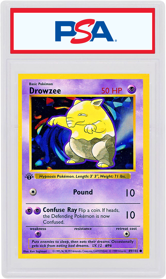 Drowzee 1999 Pokemon TCG Base Set 1st Edition #49/102