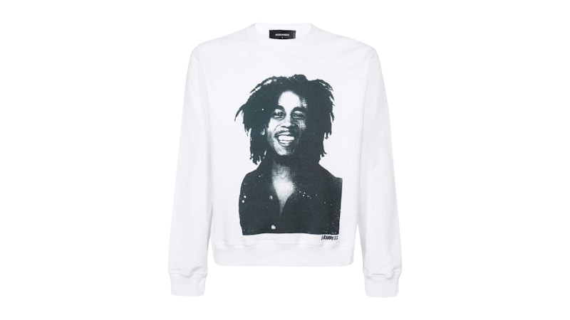 Pre-owned Dsquared2 Men's Bob Marley Cool Fit Sweatshirt In Orange