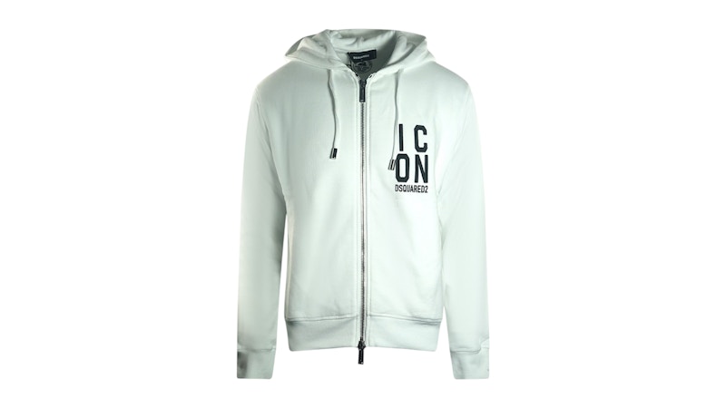 人気沸騰ブラドン Dsquared2-Bold-Icon-Logo-Zip- トップス