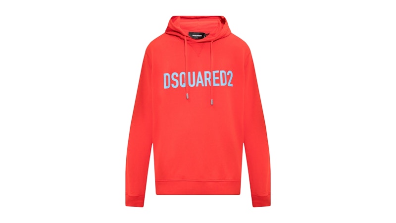 Dsquared2 Bold Logo Scarlet Red Hoodie Red