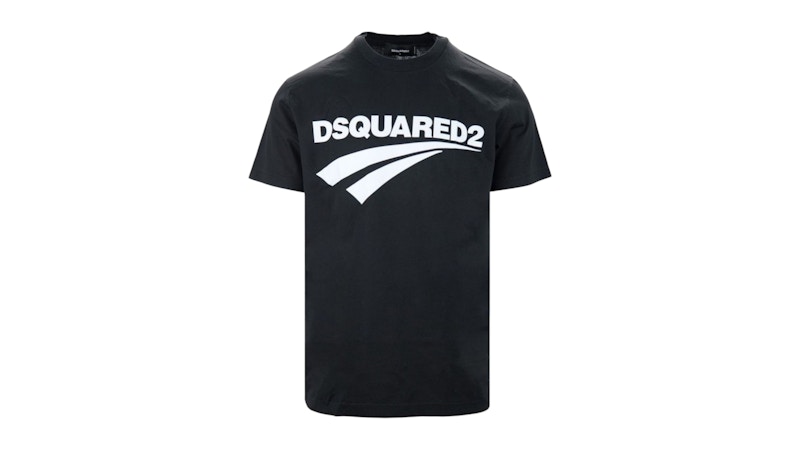 Dsquared2 Cigarette Fit Brand Logo T-Shirt Black Men's