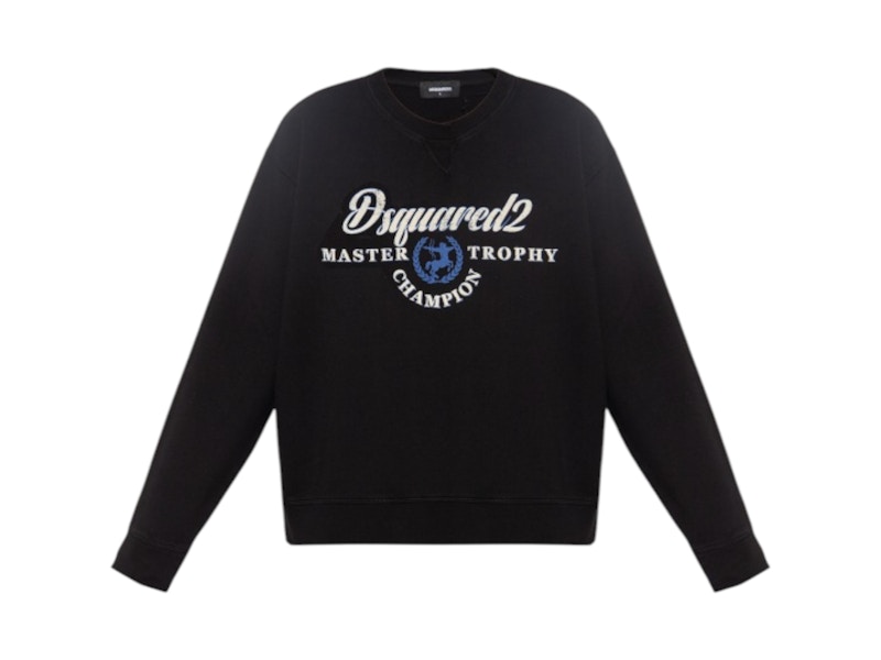 Pre-owned Dsquared2 Men's Cool Fit Crewneck Sweatshirt In Black