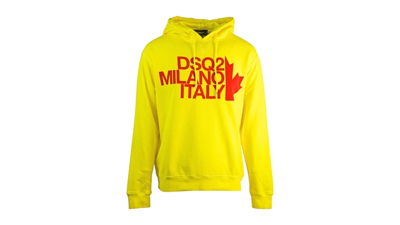 DSQUARED2 イエロー フーディ Sサイズ Dsquared2 Cool Fit Milano Yellow Hoodie Yellow Men's - FW24 - US