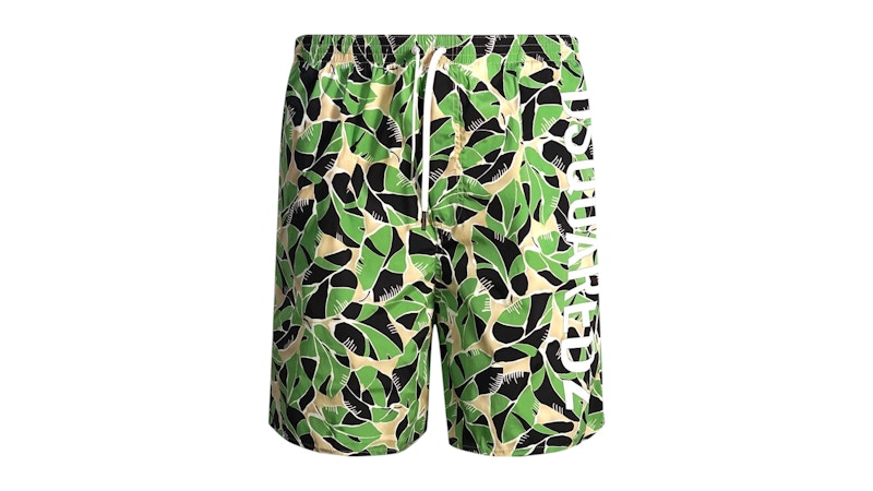 Dsquared2 Leaf Design Swim Shorts Green
