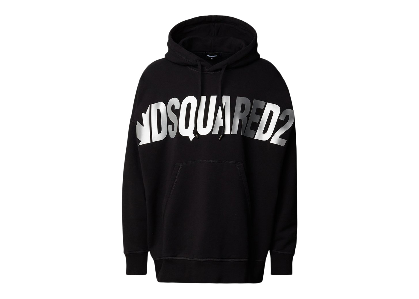 Dsquared2 Metallic Logo Hoodie Black