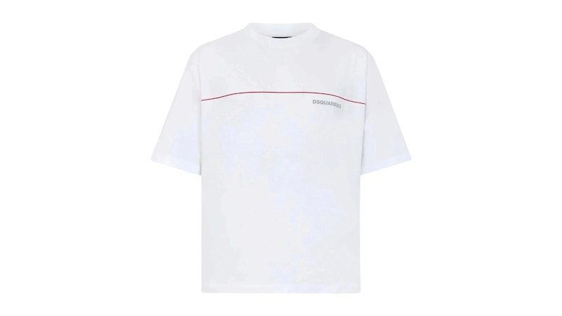 Dsquared2 S71GD1653 Loose Fit Tee White Men's - SS26 - US