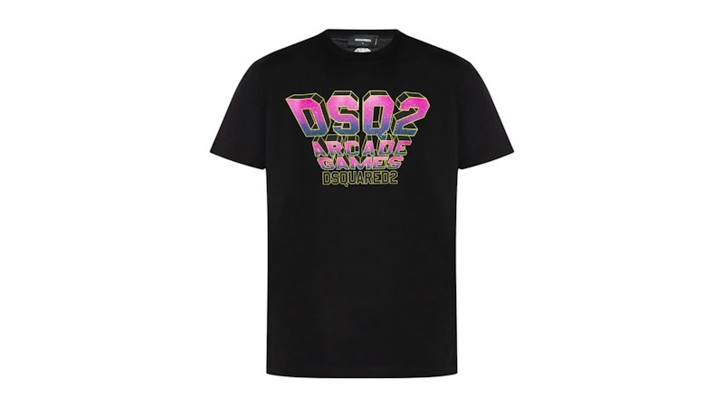 Dsquared2 Sisters From Hell Concert Design T-Shirt Black
