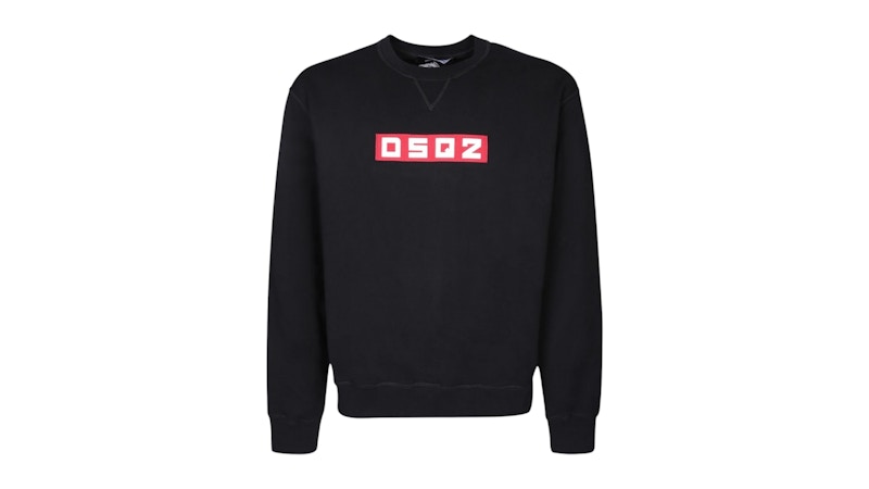 Pre-owned Dsquared2 Men's Small Block Logo Sweatshirt In Black