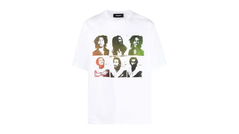 関税込 DSQUARED2 ボブ マーリー Tシャツ SKATER FIT 関税込 DSQUARED2 ボブ マーリー Tシャツ SKATER FIT (D