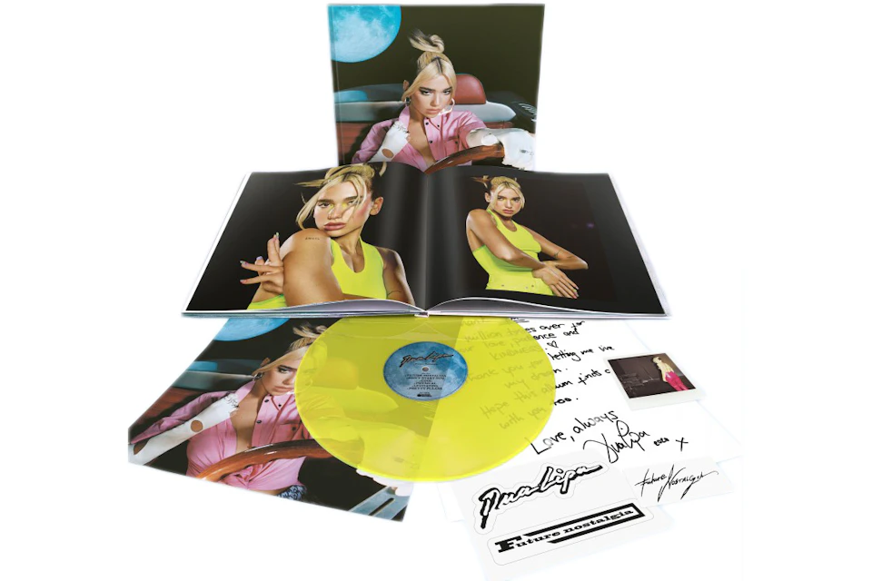 Dua Lipa Future Nostalgia 12" LP Vinyl Boxset Yellow