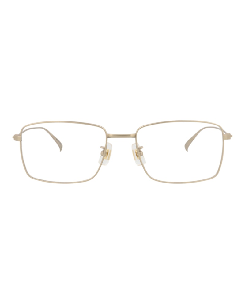 Pre-owned Dunhill Men's  Squareframe Titanium Optical Frames In Gold Gold Transparent (du0006o/30009683/004)