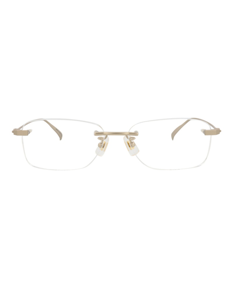Pre-owned Dunhill Men's  Squareframe Titanium Optical Frames In Gold Gold Transparent (du0010oj/30009695/004)