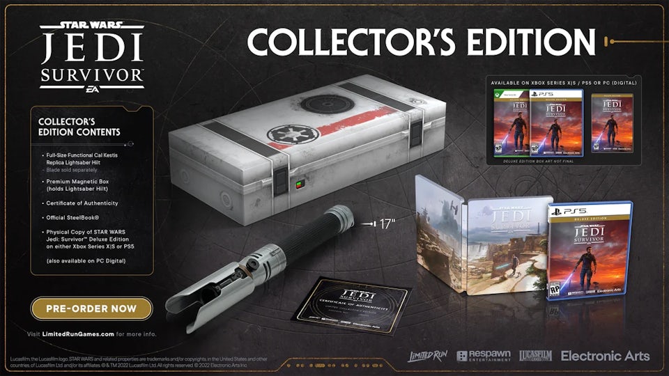 EA Sports PS5 Star Wars Jedi: Survivor Collector's Edition Video Game - US