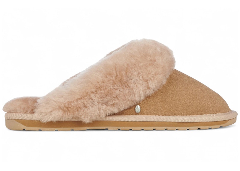Pre-owned Emu Australia Women's Jolie Slipper Sneakers In Camel In Brown