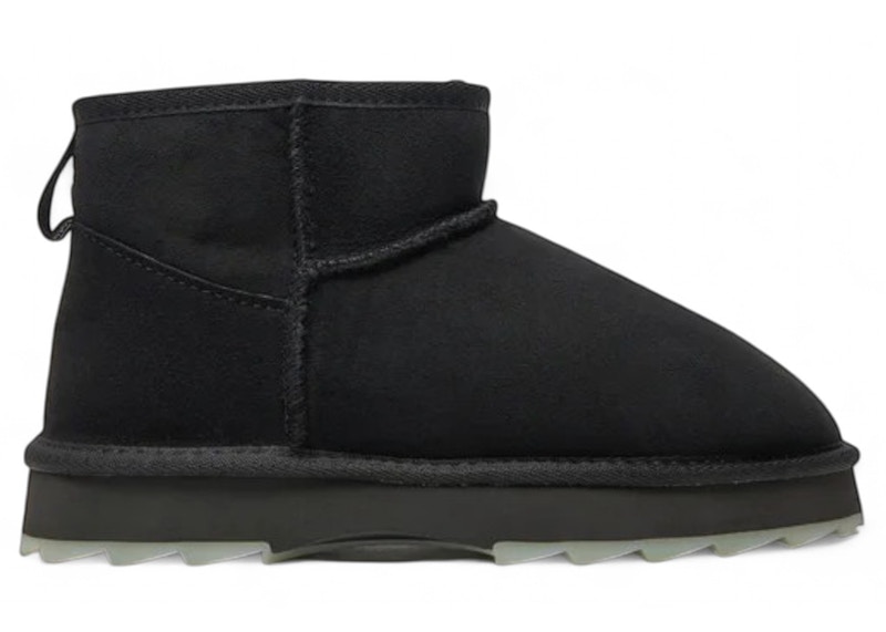 Pre-owned Emu Australia Women's  Sharky Micro Boot Sneakers In Black