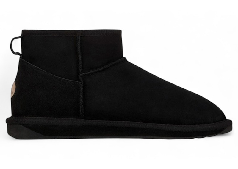 Pre-owned Emu Australia Women's Stinger Micro Boot Sneakers In Black
