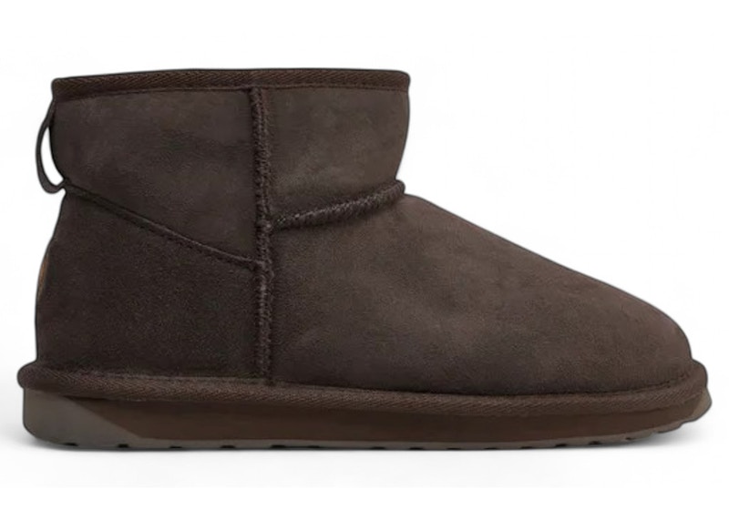 Pre-owned Emu Australia Women's Stinger Micro Boot Sneakers In Chocolate In Brown