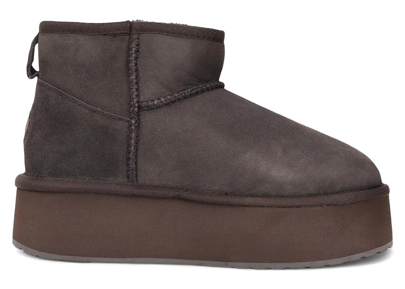 Pre-owned Emu Australia Stinger Micro Flatform Boot (women's) Sneakers In Chocolate In Brown