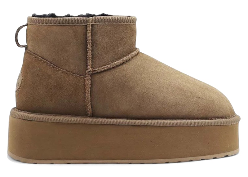 Pre-owned Emu Australia Stinger Micro Flatform Boot (women's) Sneakers In Coriander In Green