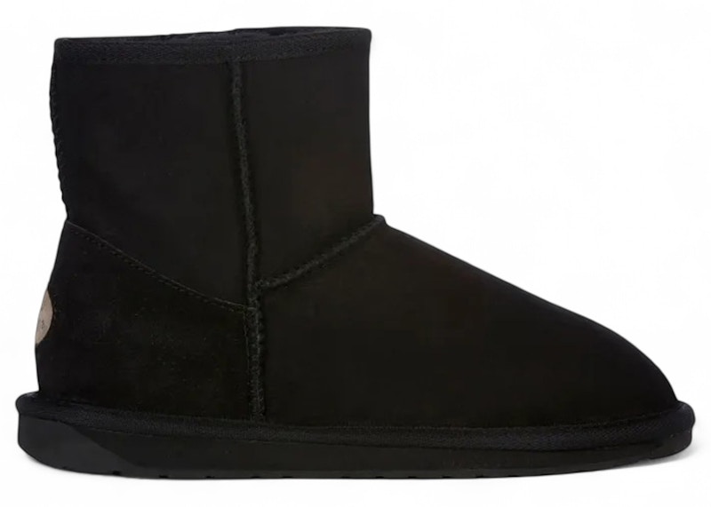 Pre-owned Emu Australia Women's Stinger Mini Boot Sneakers In Black