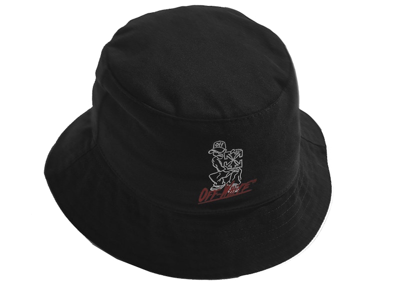 END. x Off-White Bandit Bucket Hat Black/Red/White Men's - SS21 - US