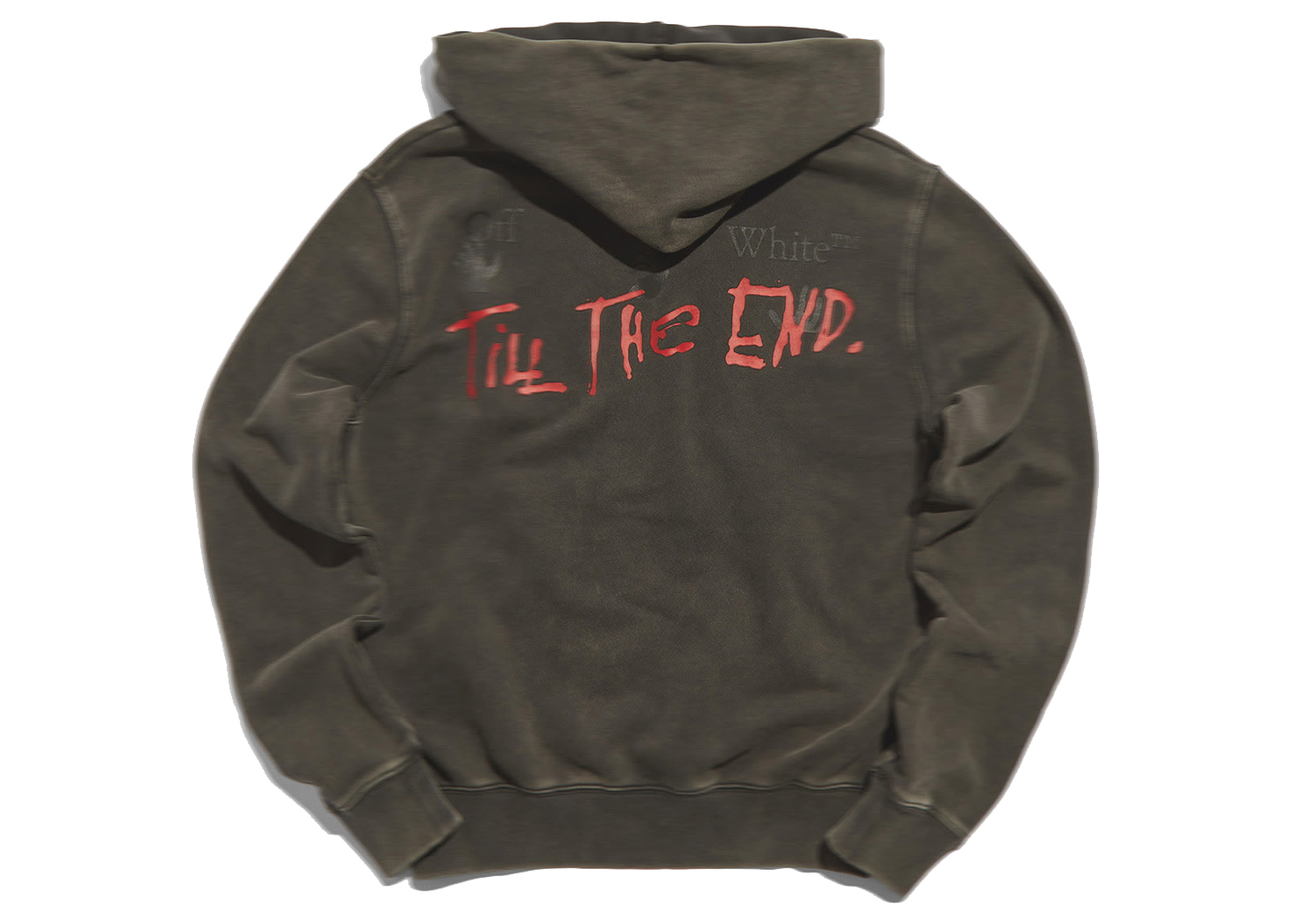 END. x Off-White Till The End Popover Hoodie Black/Red/Black 