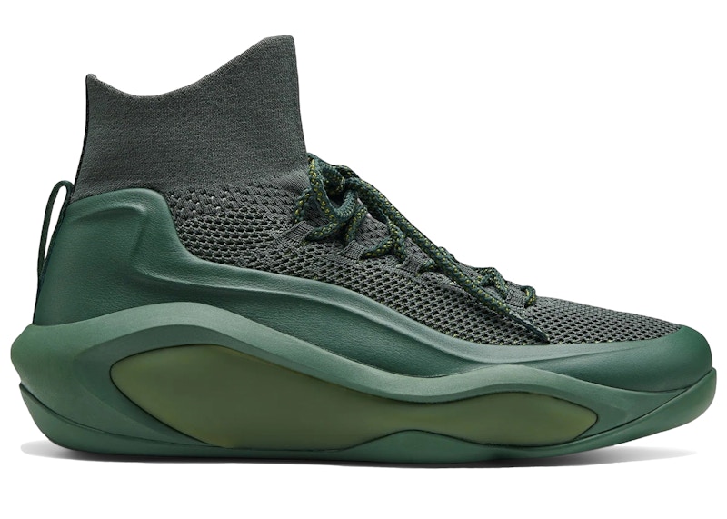 Pre-owned Eqlz Men's 247 Sneakers In Earth Green