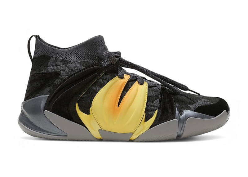 Pre-owned Eqlz Men's 360 The Hidden Gem Sneakers In Black/sunglow
