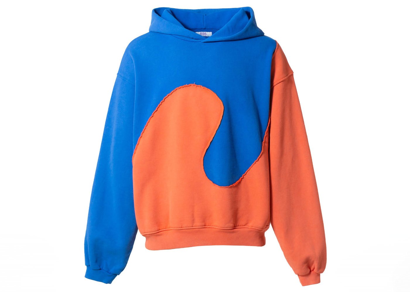 ERL hoodie orange blue パーカー着丈655身幅585