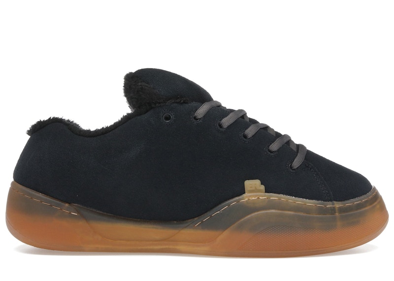 Pre-owned Erl Men's  Vamps Skate Gum Sneakers In Pirate Black