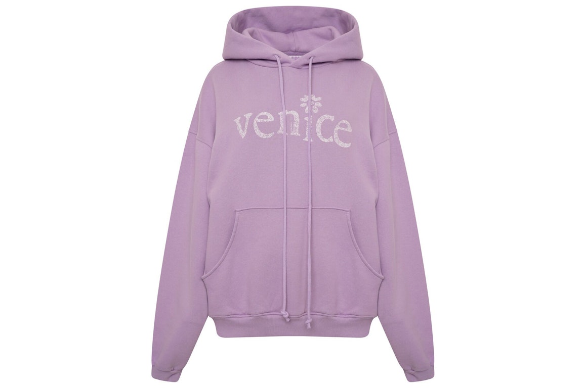Pre-owned Erl Venice Hoodie Purple