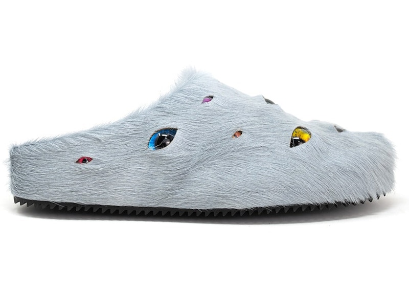 ESENES Worldwide Eyeball Mules Grey Pony Hair Men's - Sneakers - US