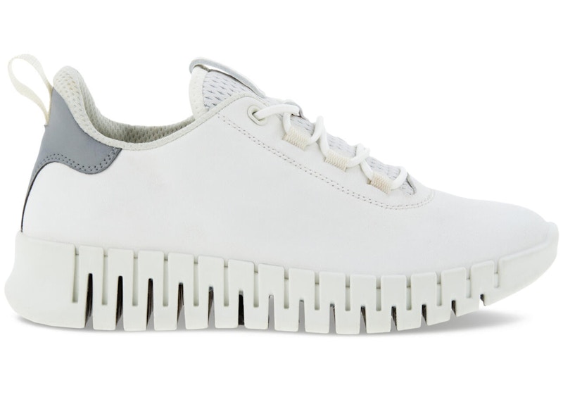 Pre-owned Ecco Gruuv Grey (women's) Sneakers In White