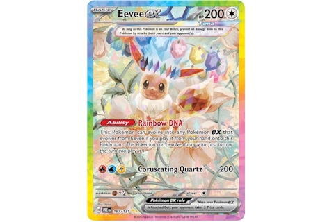 Eevee ex 2025 Pokmon Scarlet & Violet Prismatic Evolutions Special Illustration Rare 167/131 Ungraded - 2025 - US Eevee ex 2025 Pokmon Scarlet & Violet Prismatic Evolutions Special Illustration Rare 167/131 Ungraded - 2025 - US
