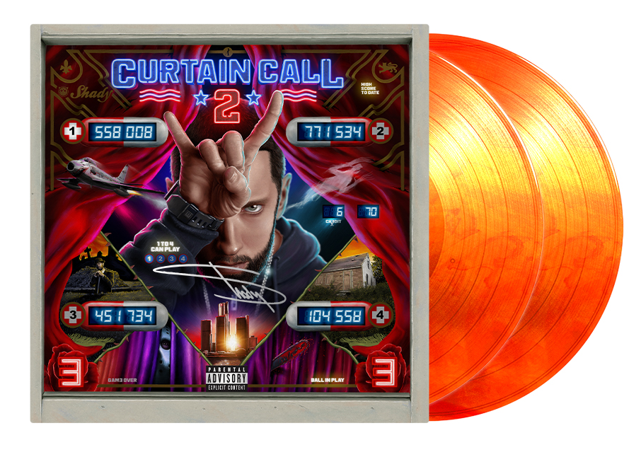 Eminem Curtain Call 2 2XLP (Signed, Edition of 313) Vinyl Orange - US