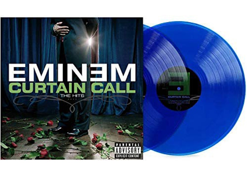 Eminem Curtain Call Limited Edition 2XLP Vinyl Translucent Blue