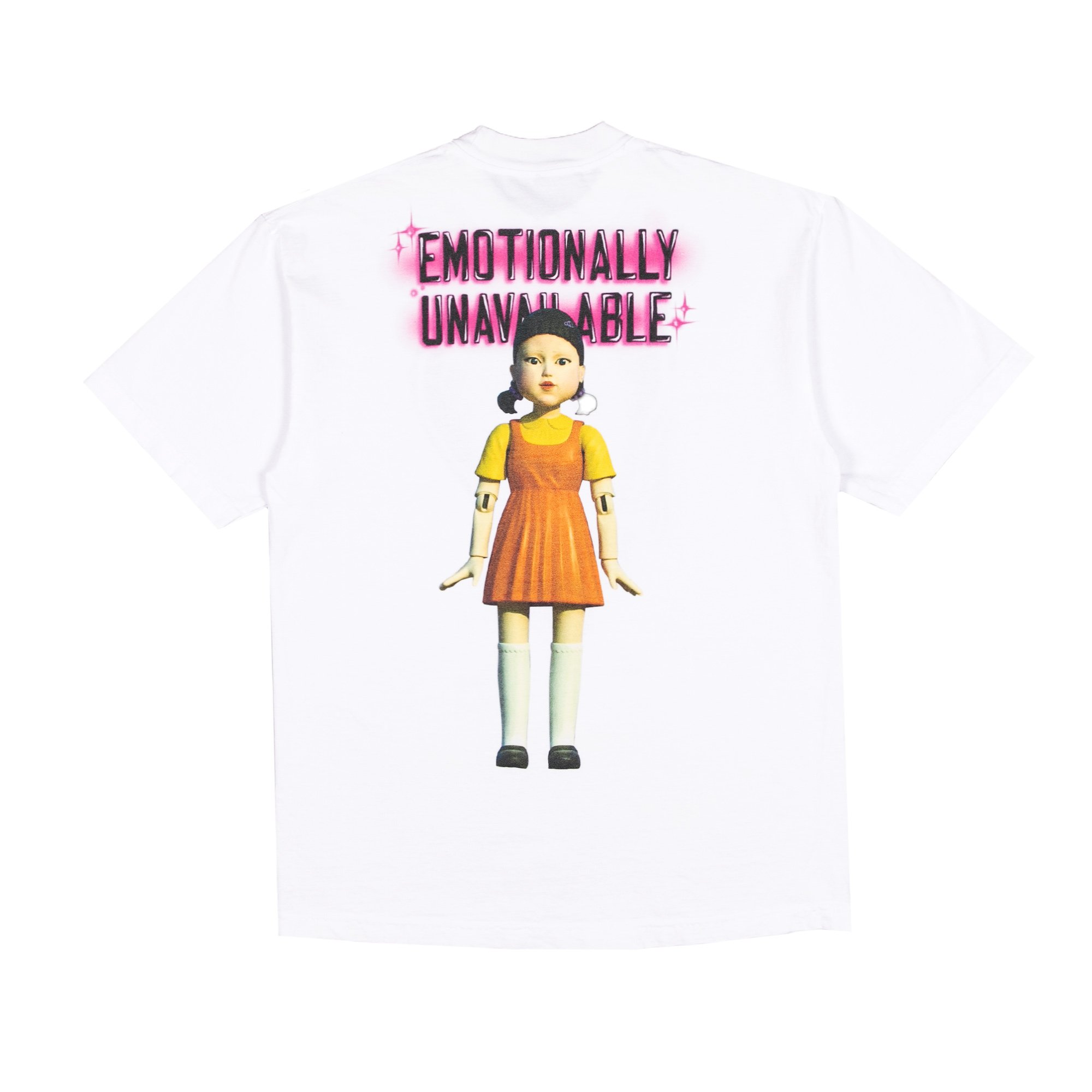 Emotionally Unavailable x Squid Games Red Light, Green Light Doll